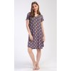 Dámska nočná košeľa s krátkym rukávom Bodky
