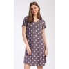 Dámska nočná košeľa s krátkym rukávom Bodky