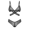 207209 5 obsessive blomentis 2 pcs set podprsenka tanga velikost xs s barva cerna