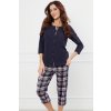 152600 5 damske pyzamo italian fashion dona r 3 4 sp 3 4 velikost xl barva modra tmave