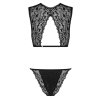 178148 3 obsessive elisetta 2 pcs set podprsenka tanga velikost s m barva cerna