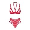 213494 4 obsessive cupide desir 2 pcs set podprsenka tanga velikost l xl barva cervena