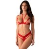 213494 3 obsessive cupide desir 2 pcs set podprsenka tanga velikost l xl barva cervena