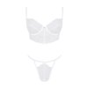 178199 2 obsessive bianelle set podprsenka tanga velikost l xl barva bila