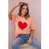 158759 30 bavlnene triko wanda s potiskem srdce velikost uni barva modra
