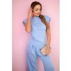 159521 21 viskozovy komplet blue halenka kalhoty velikost uni barva modra svetle