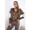 159587 velurova souprava s leopardim potiskem
