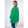 205823 39 muselinova halenka celeste s ohrnutymi rukavy velikost uni barva zelena
