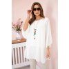 159746 oversize damska halenka z viskozy s nahrdelnikem