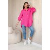 170345 9 bavlnena muselinova kosile dixie oversize velikost uni barva ruzova
