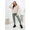 159881 13 damsky pruhovany svetr oversize