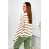 159881 15 damsky pruhovany svetr oversize