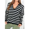 159881 18 damsky pruhovany svetr oversize
