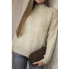 216383 7 svetr valentina se stojackem velikost uni barva bezova