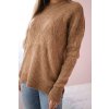 161564 34 damsky svetr s modnim vzorem isla velikost uni barva bezova