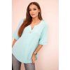 162407 28 damska muselinova kosile s knoflikem