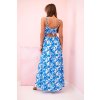 162716 23 damske maxi saty nancy s raminky s potiskem