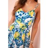 162716 3 damske maxi saty s raminky s potiskem