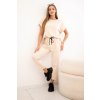 170351 24 bavlneny komplet halenka kalhoty khaki