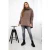 197405 25 zateplena mikina 9381 se zipem na zadech velikost uni barva hneda