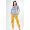 163616 2 damske pyzamo dlouhe zajic