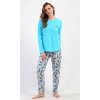 163679 2 damske pyzamo dlouhe listy