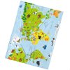 163916 detska deka mapa zvirat 150x200 cm