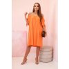 164309 17 damske viskozove saty 81785 s vazanim na rukavech