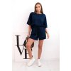 185213 36 damska viskozova souprava 7402 halenka sortky velikost uni barva cerna