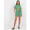 166196 9 damske viskozove kratase d73770r62159ka fresh made barva zelena velikost xs