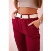 168032 17 damske viskozove kalhoty art3922 s paskem a ohrnutymi nohavicemi vyprodej