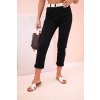 168032 4 damske viskozove kalhoty art3922 s paskem a ohrnutymi nohavicemi vyprodej