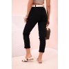 168032 6 damske viskozove kalhoty art3922 s paskem a ohrnutymi nohavicemi vyprodej
