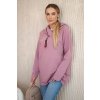 169784 24 mikina hazel na zip s kapuci oversize velikost uni barva cerna