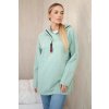 169784 53 mikina hazel na zip s kapuci oversize velikost uni barva cerna