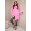 169787 damsky svetr lo s kapuci a kapsami velikost uni barva ruzova svetle