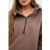 169889 8 mikina harlov se zapinanim na zip a s kapuci velikost uni barva seda tmave