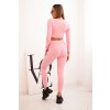 169940 2 damsky souprava farah top leginy velikost uni barva ruzova svetle