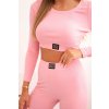 169940 3 damsky souprava farah top leginy velikost uni barva ruzova svetle