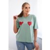 170084 22 bavlnene triko willa s potiskem srdce velikost uni barva bezova