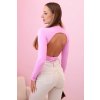 166142 41 damske body 13613 s dlouhym rukavem velikost uni barva ruzova svetle