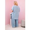 171452 10 damska souprava plus size 51013 halenka kalhoty velikost uni barva modra