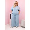 171452 damska souprava plus size 51013 halenka kalhoty