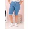 171716 14 sortky plus size art9016 s vazanim velikost xl barva modra svetle
