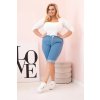 171716 13 sortky plus size art9016 s vazanim velikost xl barva modra svetle