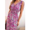 171827 20 damske bavlnene saty se zavazovacimi raminky a paisley vzorem