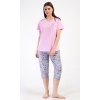 172265 4 damske pyzamo kapri miana