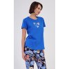 172310 2 damske pyzamo kapri kvety