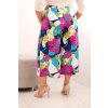172487 2 kalhoty plus size my311 z viskozy s kvetinovym vzorem velikost uni barva oranzova