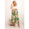 172487 kalhoty plus size my311 z viskozy s kvetinovym vzorem